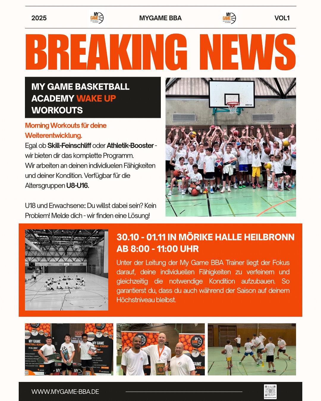 My Game BBA Wake Up Workouts Basketball Training in Heilbronn