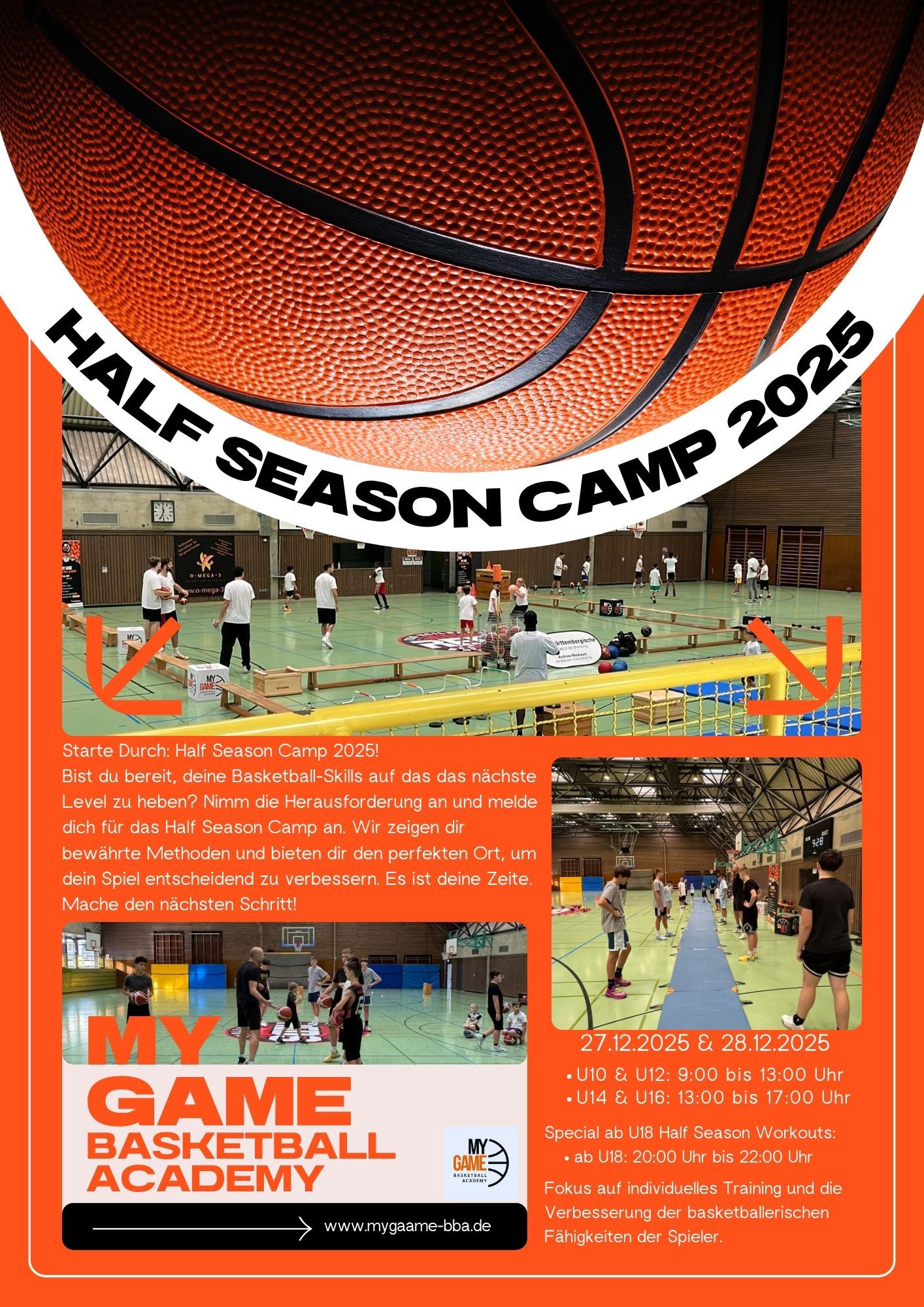 My Game Basketball Academy Half Season Camp 2025 in Heilbronn